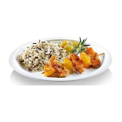 NATURESSE - 5016-12 - 23 assiettes rondes - Canne a sucre - Diametre 23 cm