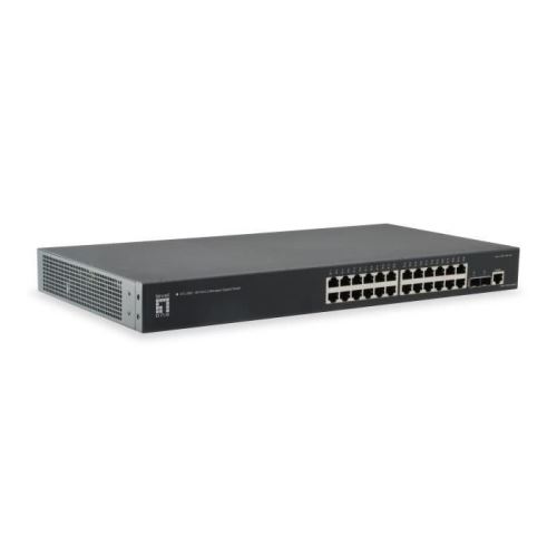 LevelOne GTL-2661, Géré, L2, Gigabit Ethernet (10-100-1000), Connexion Ethernet, supportant l'alimentation via ce port (PoE)