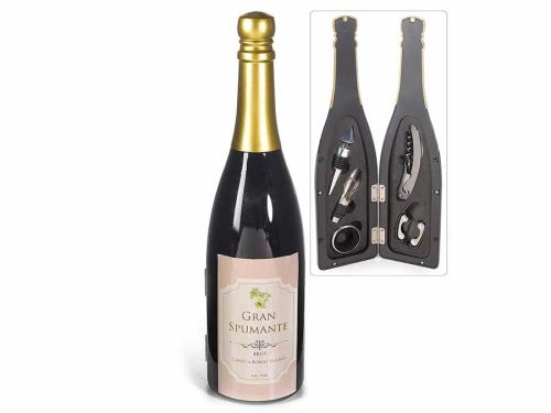 Bouteille et set sommelier pour le vin