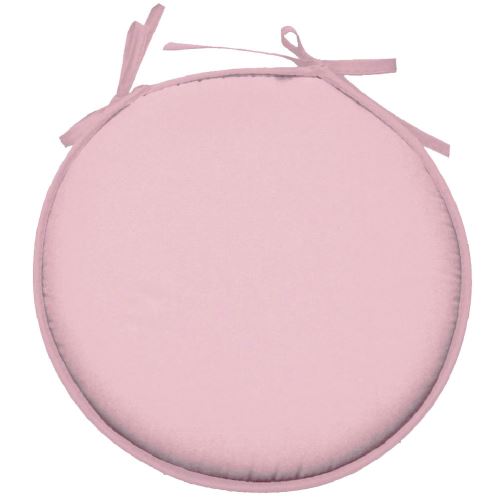 Galette de chaise Rose ronde en polyester