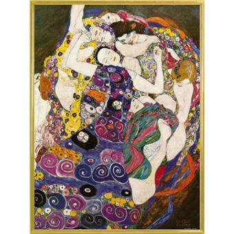 Poster Reproduction Encadré Gustav Klimt La Vierge 1912 1913 80x60 Cm Cadre Plastique Or Poster Affiche Encadré Top Prix Fnac