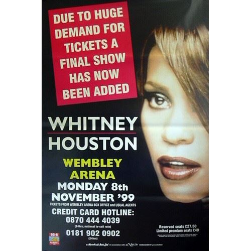 Whitney Houston - 100x150 cm - AFFICHE / POSTER État correct - N/A reconditionné disponible sur Fnac