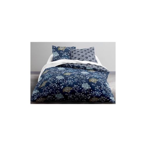 TODAY Parure de couette Microfibre 100% Polyester CRAZY NARCISSE 220x240 cm - 1 housse de couette et 2 taies d'oreiller