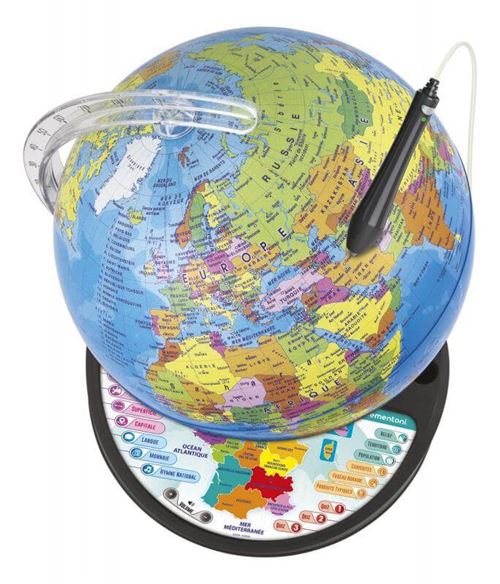 Globe Interactif - Exploraglobe Lumi'Arche  Globes Terrestres Enfants &  Mappemonde CLEMENTONI ⋆ SOMENTEEU