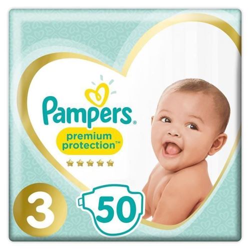 Pampers new baby 50 couches 4-9 kg taille 3 midi géant - lot de 2