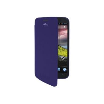 Etui Coque Wiko Folio Arrière pour Wiko Cink Five, Velvet Blue - 1