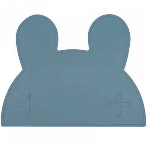 Grand set de table en silicone lapin bleu crépuscule - we might be tiny