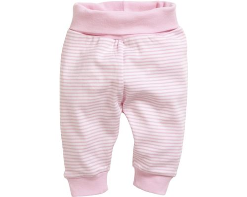 Schnizler pantalon bébé Interlock blanc/rose