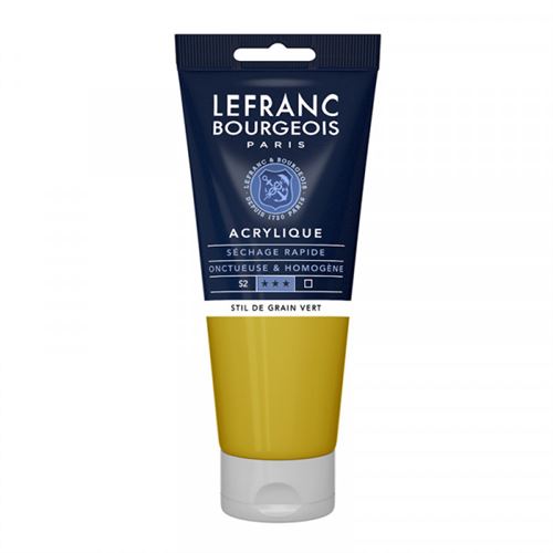 Lefranc Bourgeois - Peinture - peinture acrylique - vert stil de grain - transparent - satin - fine - 200 ml