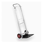 Chariot De Transport Pliable En Aluminium GIANTEX - Charge 80kg, 6 Roues, Poignée Réglable, Avec Sangle