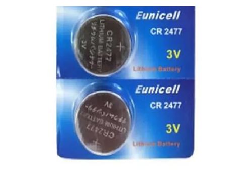 2 piles EUNICELL CR2477 3V au lithium CR 2477