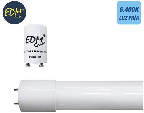 Tube T8 conduit 9w écho 6500K lumière froide (équivalent 18w) EDM 31190