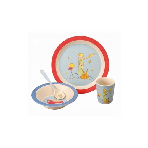 Coffret cadeau 4 pièces en bambou Le Petit Prince Petit Jour Paris Multicolore