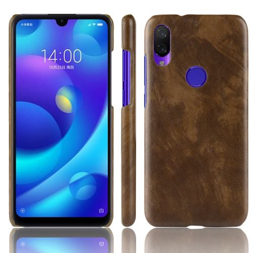 Etui en PU rude marron pour votre Xiaomi Redmi Note 7