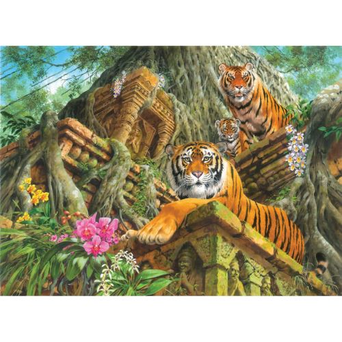 Puzzle 1000 Pièces : Tigres Au Temple Anatolian