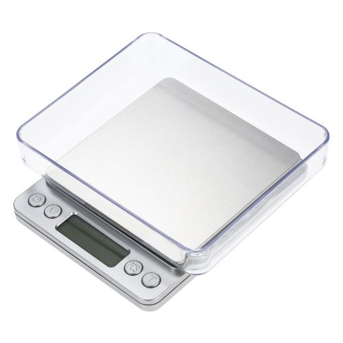 Blusea échelle de cuisine avec deux plateaux, précise balance de cuisine de haute précision Mini échelle de cuisine électrique échelle de cuisson