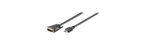 goobay MMK 630-0100 - Adapterkabel - DVI-D male naar HDMI male - 1 m - gevormd