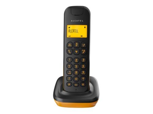 Alcatel D135 Duo - Snoerloze telefoon met nummerherkenning - DECTGAP - 3-weg geschikt voor oproepen - zwart, oranje + extra handset