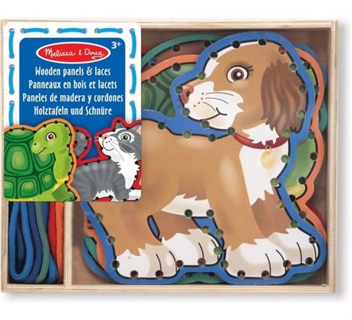 Melissa & Doug - 13782 - Loisir Cr&eacute;atif - Wooden Panels & Laces Pets
