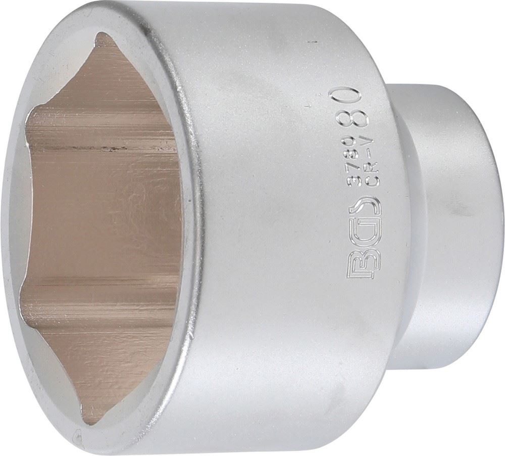 Douille 6 Pans BGS Technic Carré 1 Pouce Poids Lourd - Tailles 36 à 80 Mm Au Choix, Neuve