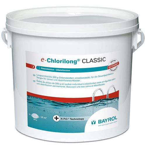 Chlore en galets de 250 g Chlorilong Classic - 5 kg
