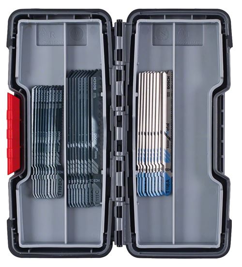 Kit 30 Lames De Scie Sauteuse Basic pour Bois et Métal avec Coffret - Bosch - 2607010903