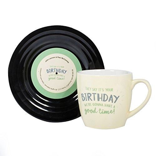 Lyrical mug l&m pack mug et soucoupe - birthday thumbsup 1001702