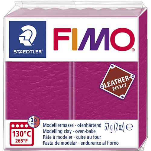 Staedtler Fimo effet cuir argile à modeler effet baies roses