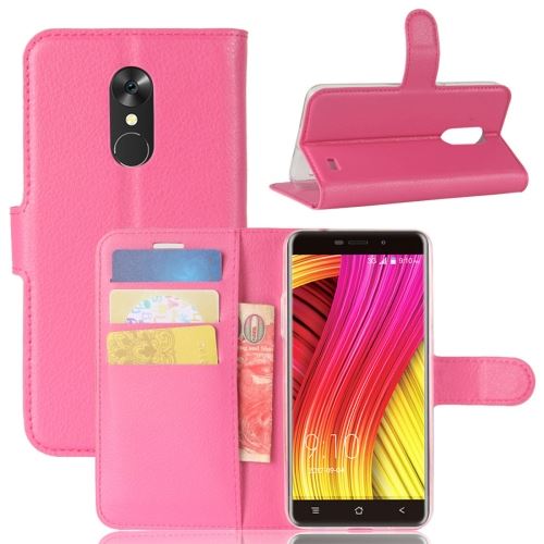 Blackview A10 Housse Etui Cuir PU Texture Litchi Noir ALS51226