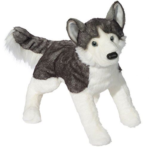 Barker Husky Husky couché grand