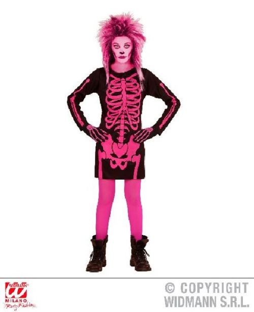 Robe Squelette Rose (11/13 ans)