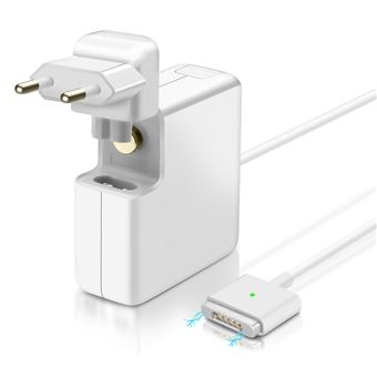 Avizar Chargeur Macbook Magsafe 2 Magnétique Charge Rapide 45W Indicateur  LED Blanc - Chargeur téléphone - LDLC