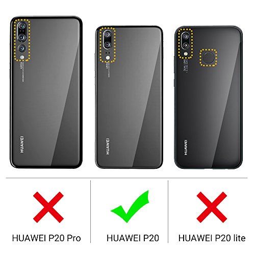 EasyAcc Coque Huawei P20, Etui Souple Flexible en Premium TPU Noir Case Cover pour Huawei P20 Smartphone Slim Housse de Protection Mate Légère - Noir