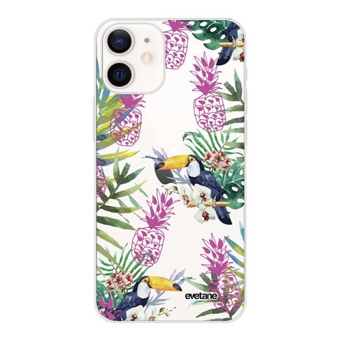 Coque souple pour iPhone 12 mini - Jungle Tropicale [Evetane®]