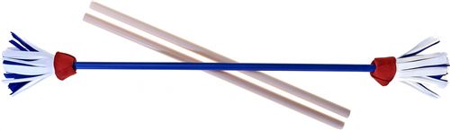 Acrobat bâtons à jongler fleurs 75 cm bleu 3 pièces