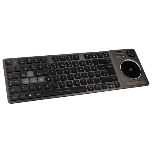 corsair corsair k83 wireless entertainment tastatur, de layout, weiße le noir
