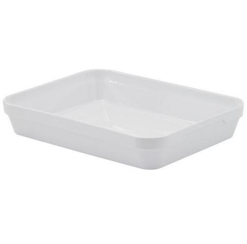 Plat rectangulaire en porcelaine 34.5x26cm blanc Revol 5721