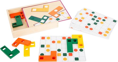Small Foot puzzle géométrique junior bois/carton 12 pièces