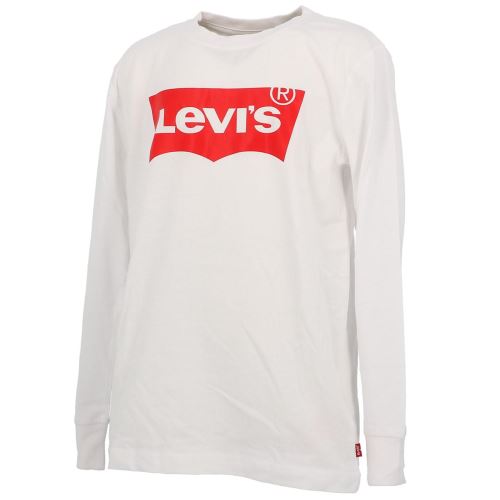 Tee shirt manches longues Levis Batlong blanc ml tee jr Blanc