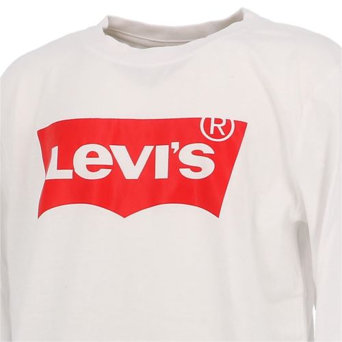 Tee shirt manches longues Levis Batlong blanc ml tee jr Blanc