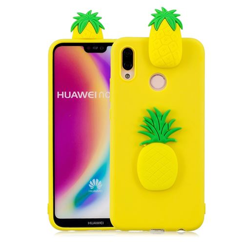 Coque en TPU jolie poupée 3d'ananas pour Huawei P20 Lite