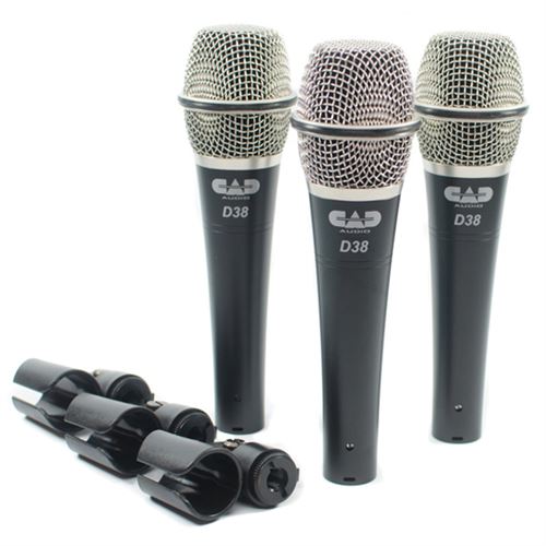CAD Audio D38X3 set de 3 micros dynamiques
