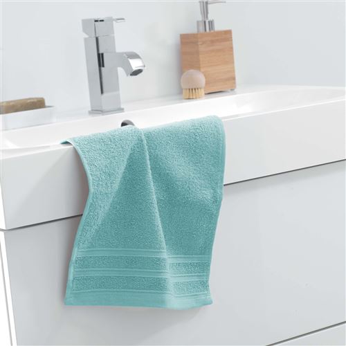 Serviette invite 30 x 50 cm eponge unie vitamine Menthe