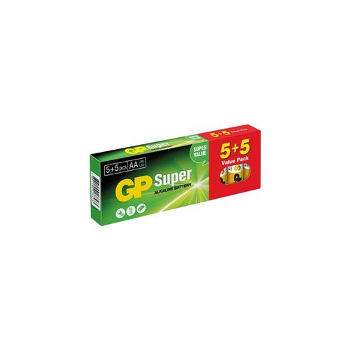 GP Battery vd151269 Lot DE 10 Piles, Multicolore