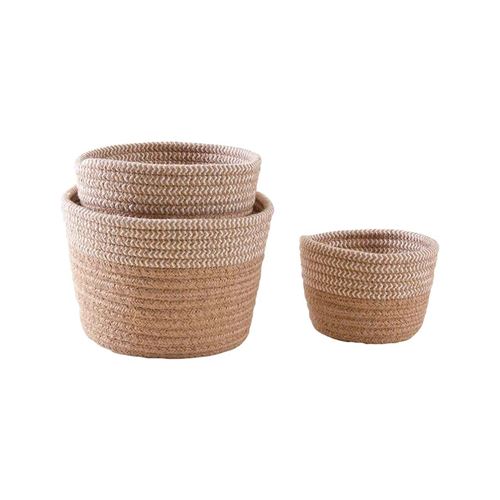 Aubry Gaspard - Cache-pots en jute naturelle (Lot de 3)