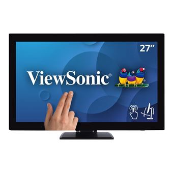 ViewSonic TD2760 - Écran LED - 27&quot; - écran tactile - 1920 x 1080 Full HD (1080p) @ 60 Hz - MVA - 230 cd/m² - 3000:1 - 12 ms - HDMI, VGA, DisplayPort - haut-parleurs - 1