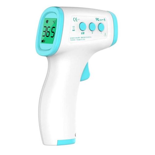 Thermomètre infrarouge, Sans contact, Bleu, TO-01