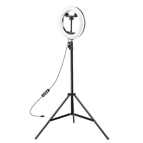 Anneau de 7,9 pouces avec support de trépied pour téléphone,pour la diffusion en direct, le maquillage, le selfie