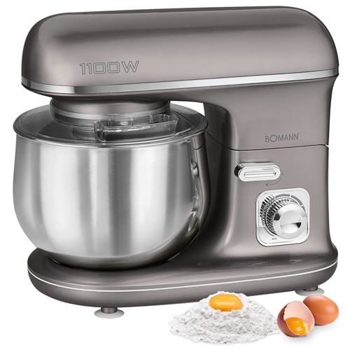 Bomann KM 6010 CB - Batteur - 5 litres - 1100 Watt - titane