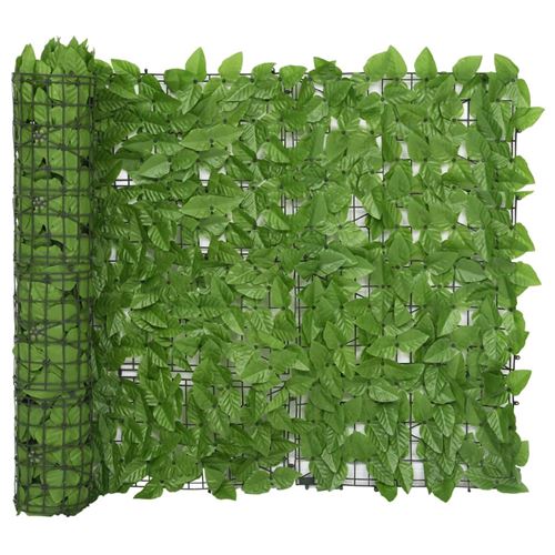 VidaXL Écran de balcon avec feuilles vert 400x100 cm